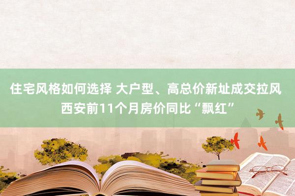 住宅风格如何选择 大户型、高总价新址成交拉风 西安前11个月房价同比“飘红”